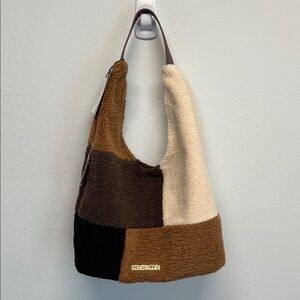 Steve Madden | Patchwork Faux Fur Hobo Bag